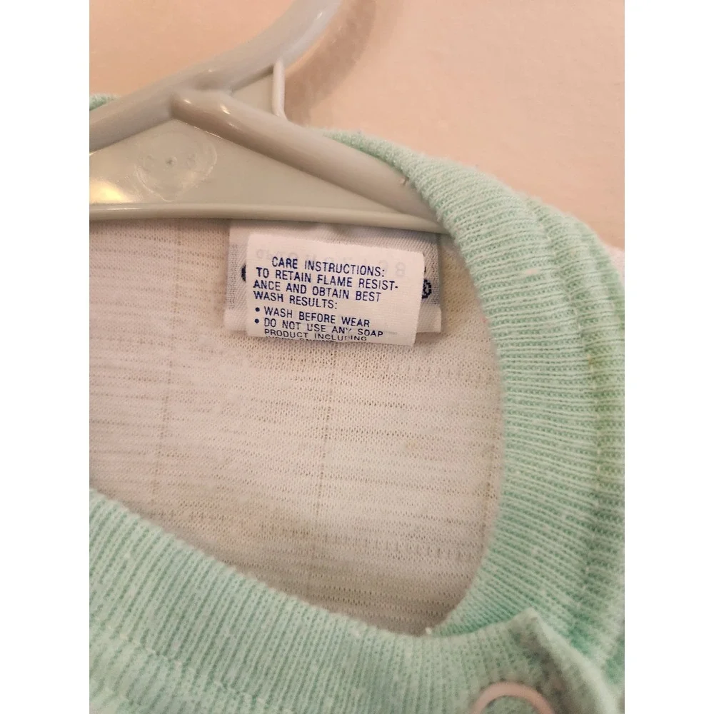 Vintage Carter's One Piece‎ Pajamas Footed Quilted Large Sweet Dreams